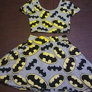 Batman Crop Top and Skirt bundle